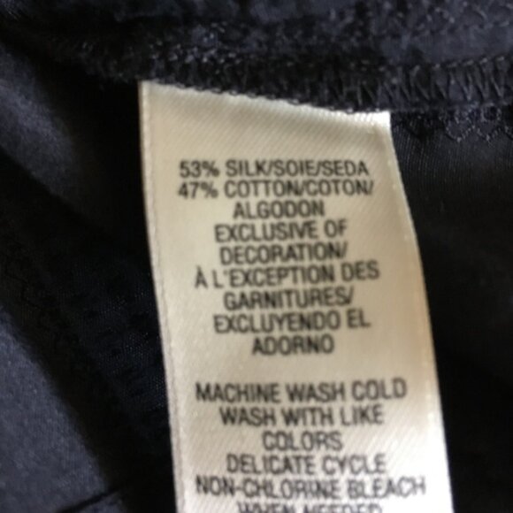 Vintage Juicy Couture Black Silk + Cotton Ruffle Collar Dress 4 - Picture 6 of 6